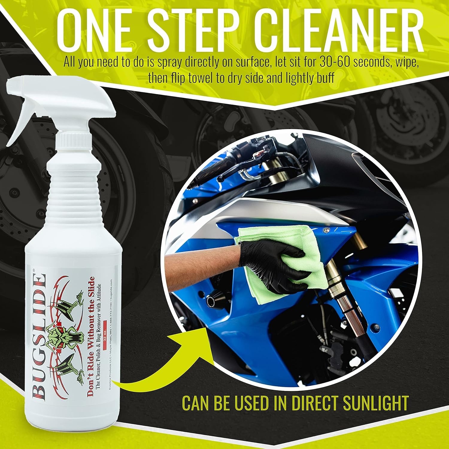 Waterless 32 oz Car Cleaner & Bug Remover – All Surface Detailing Solution