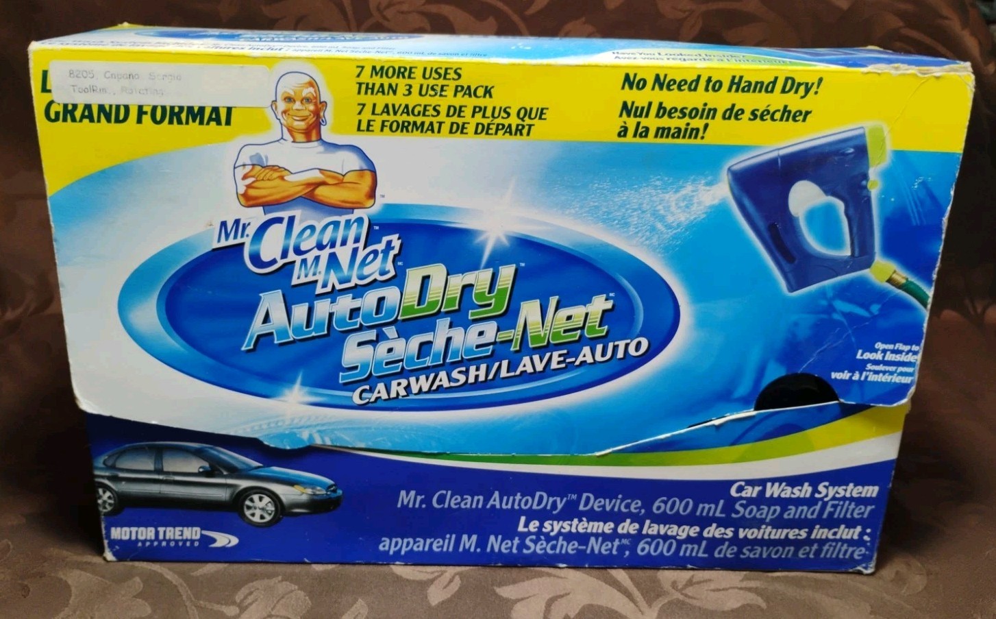 Mr Clean Auto Dry Car Wash Spray System Kit Soap Starter Filter Spot Free NOS