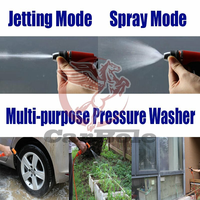 Mini Portable Electric Car Washer Kit 80W 130PSI High Pressure Water Pump DC 12V