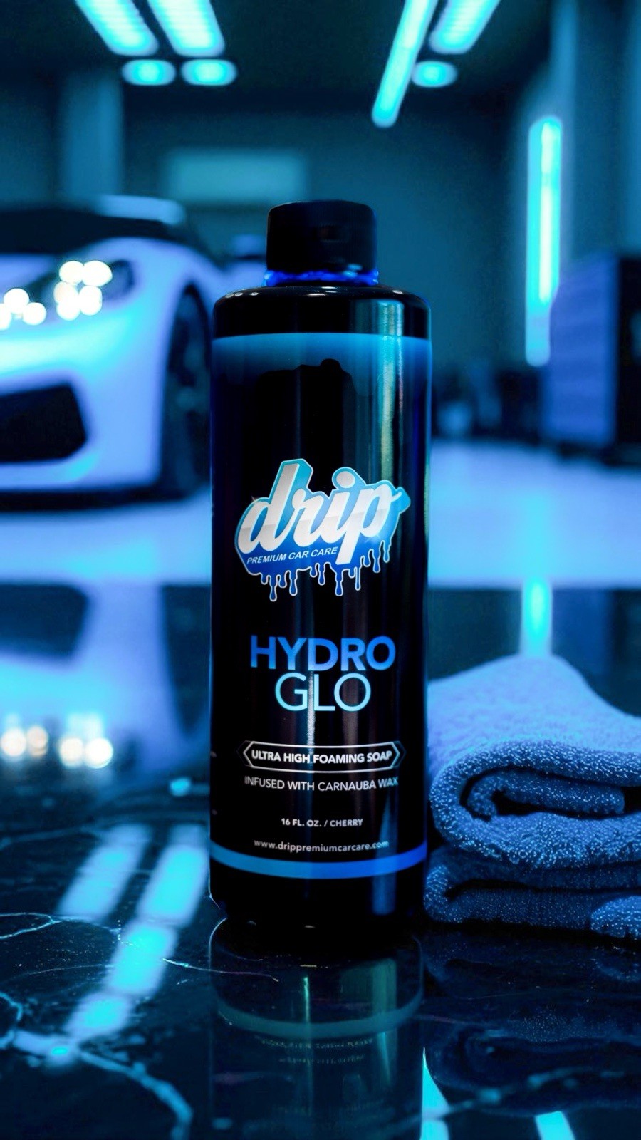 Drip Premium Car Care Hydro Glo Wax Infused Ultra High Foam Soap (16 fl oz)