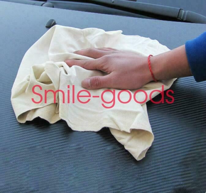 Large Natural Chamois Leather Car Cleaning Cloth Washing Absorbent Drying Towel