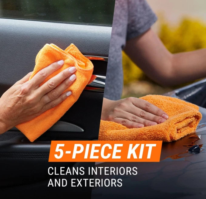 Armor All Car Wash and Car Interior Cleaner Kit, 5 Count (Pack of 1)