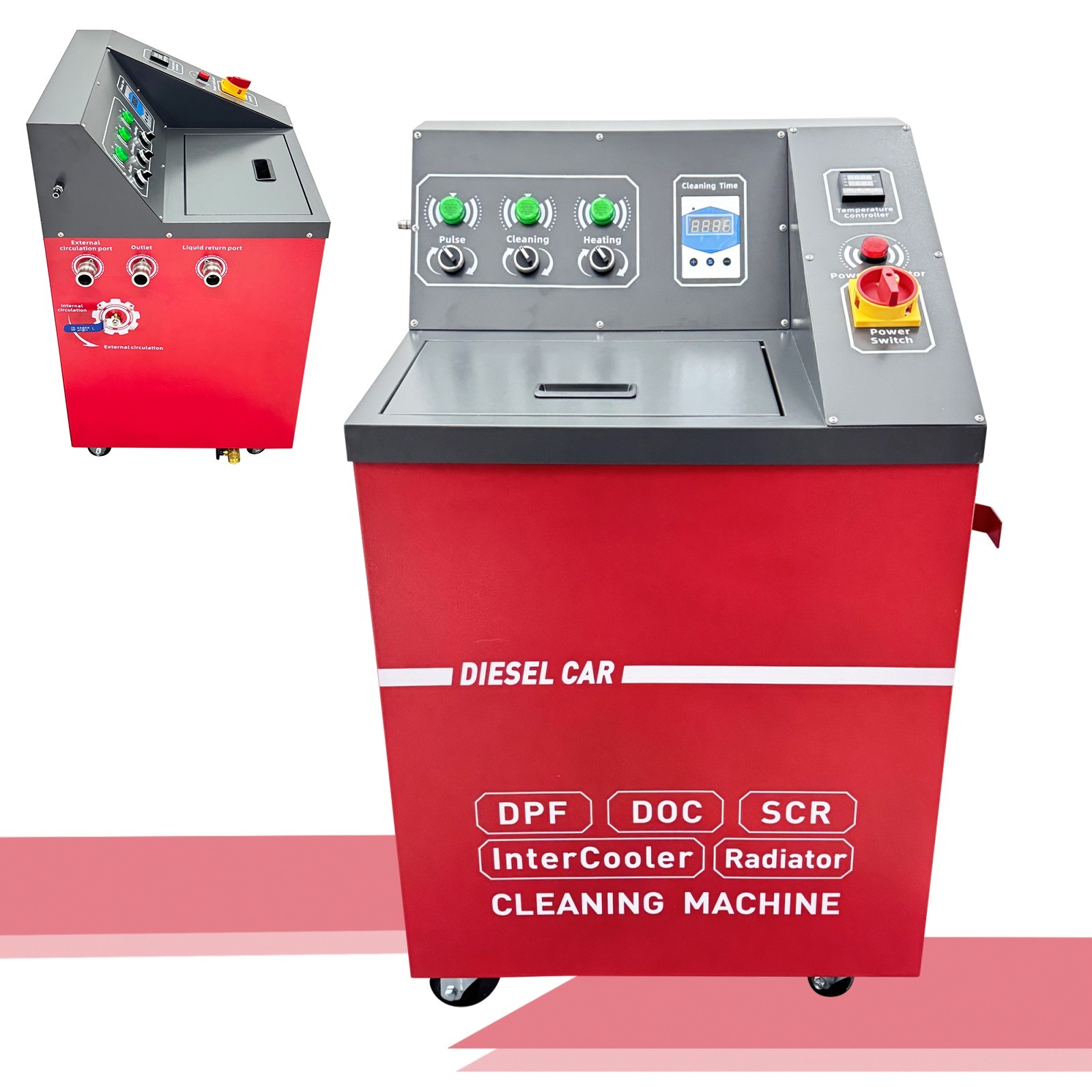 220V Diesel Vehicle Aftertreatment System Washer Water-Based & Pulse Cleaning