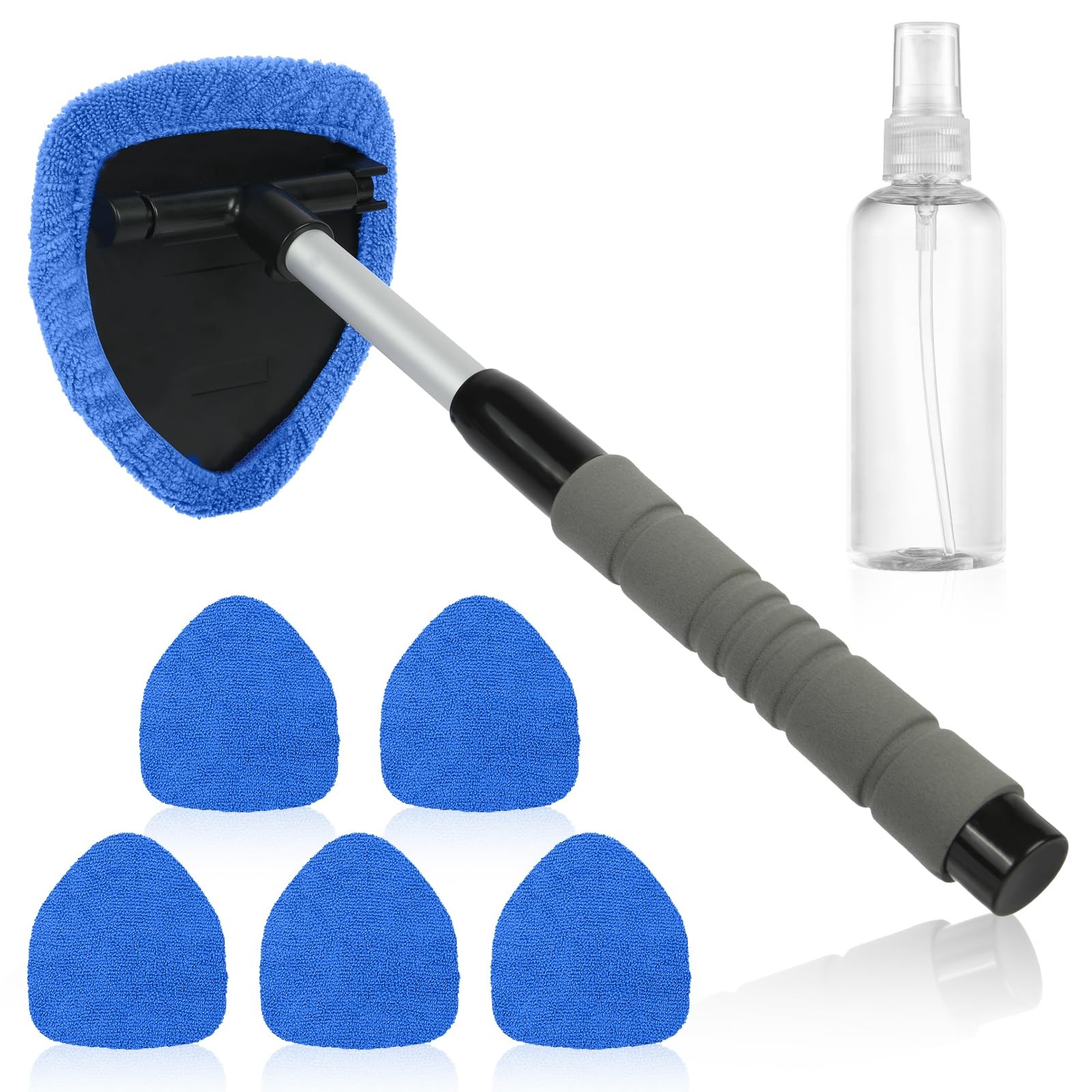 AMFUN 6 Pcs Windshield Cleaning Tool, Car Window Cleaner Kit with 5 Reusable…