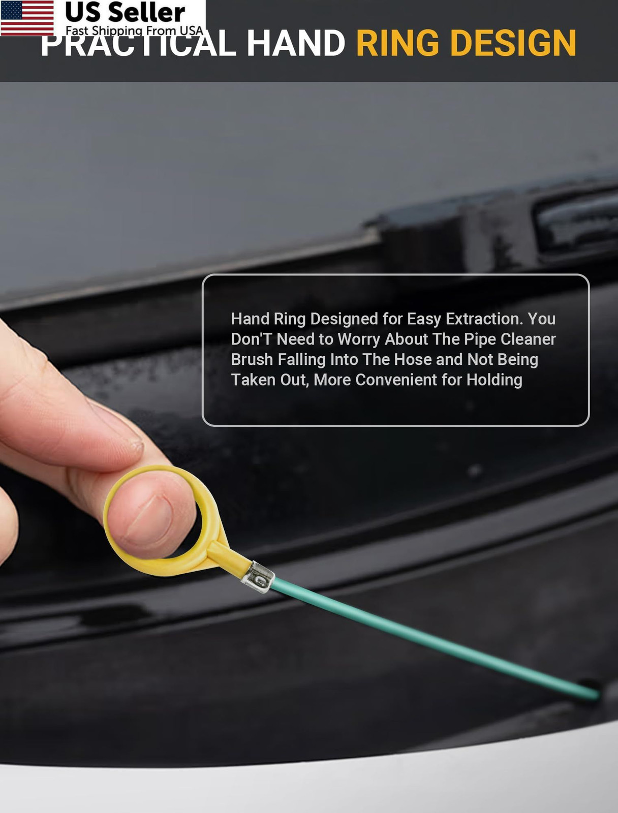 Upgraded Auto Sunroof Drain Cleaning Tool, 120 Inch Long 120 Inch, Green