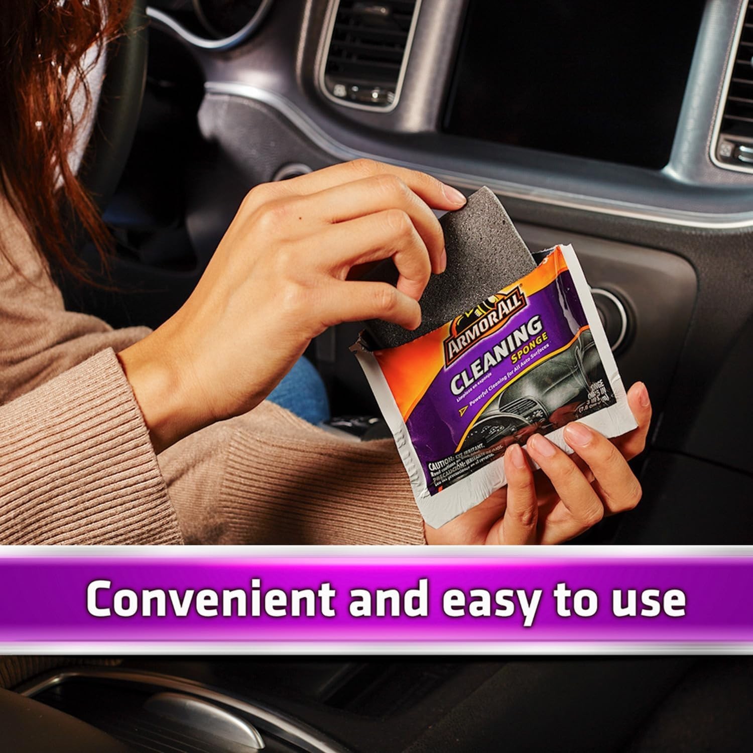 Ultimate Car Cleaning Sponge – Powerful Stain Remover for All Surfaces, Yellow