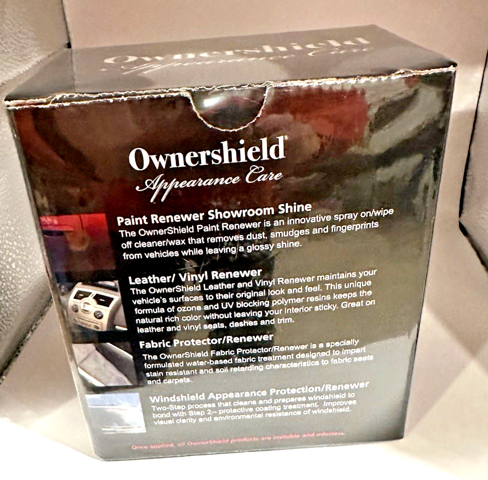 OwnerShield Appearance Care Kit-Dealership Detailing Kit- Brand New