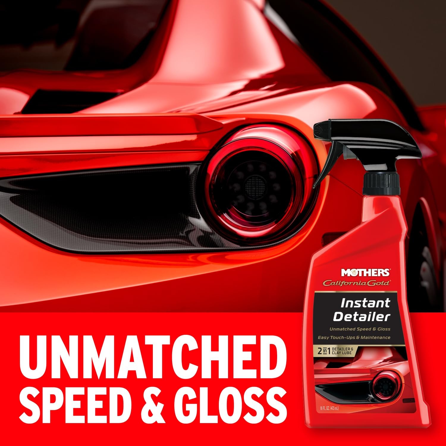 Mothers California Gold Instant Detailer 16 oz. – Gloss Boost & Scratch-Free Mai