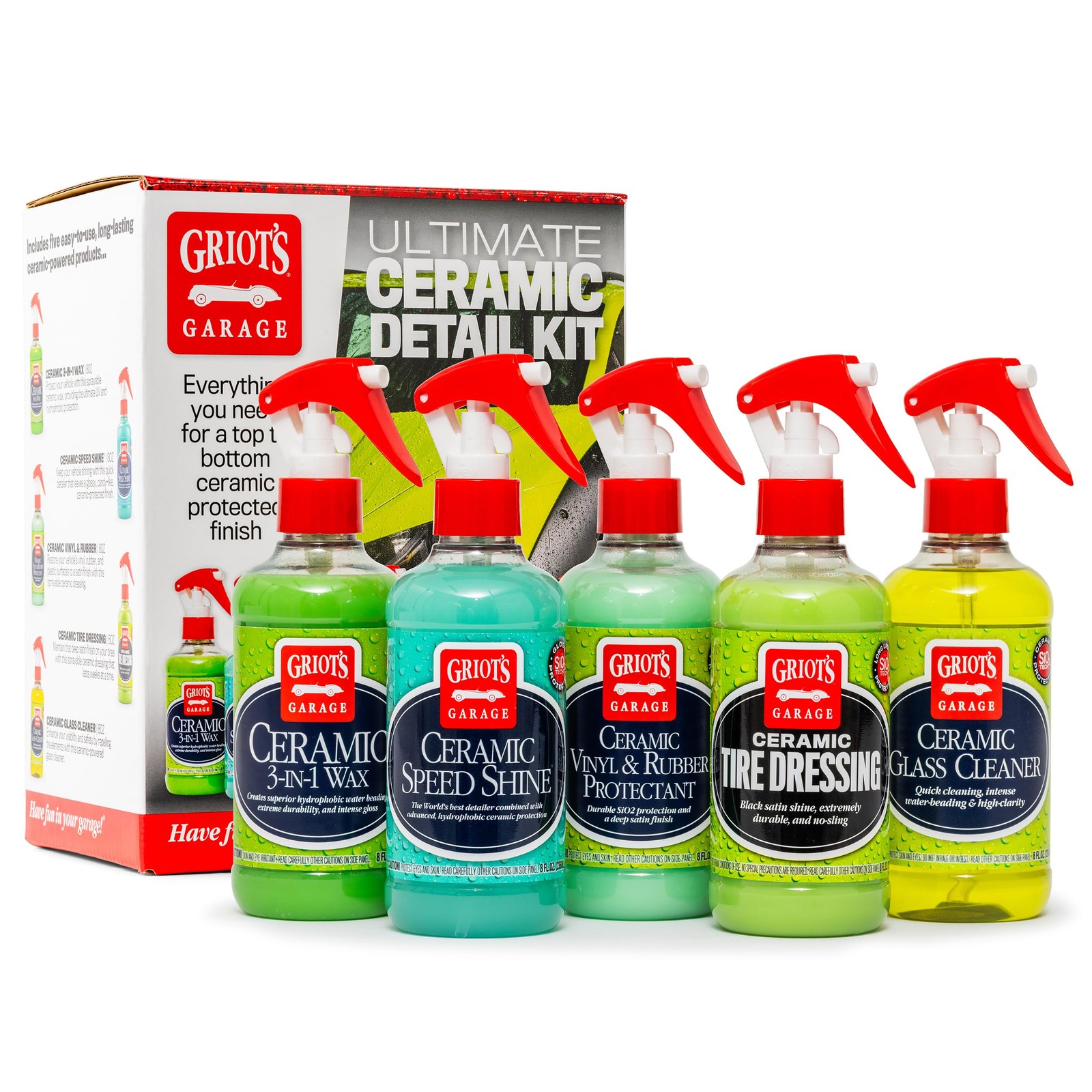 Griot’s Garage Ultimate Ceramic Detail Kit for Car 8 Fl Oz (Pack of 5)