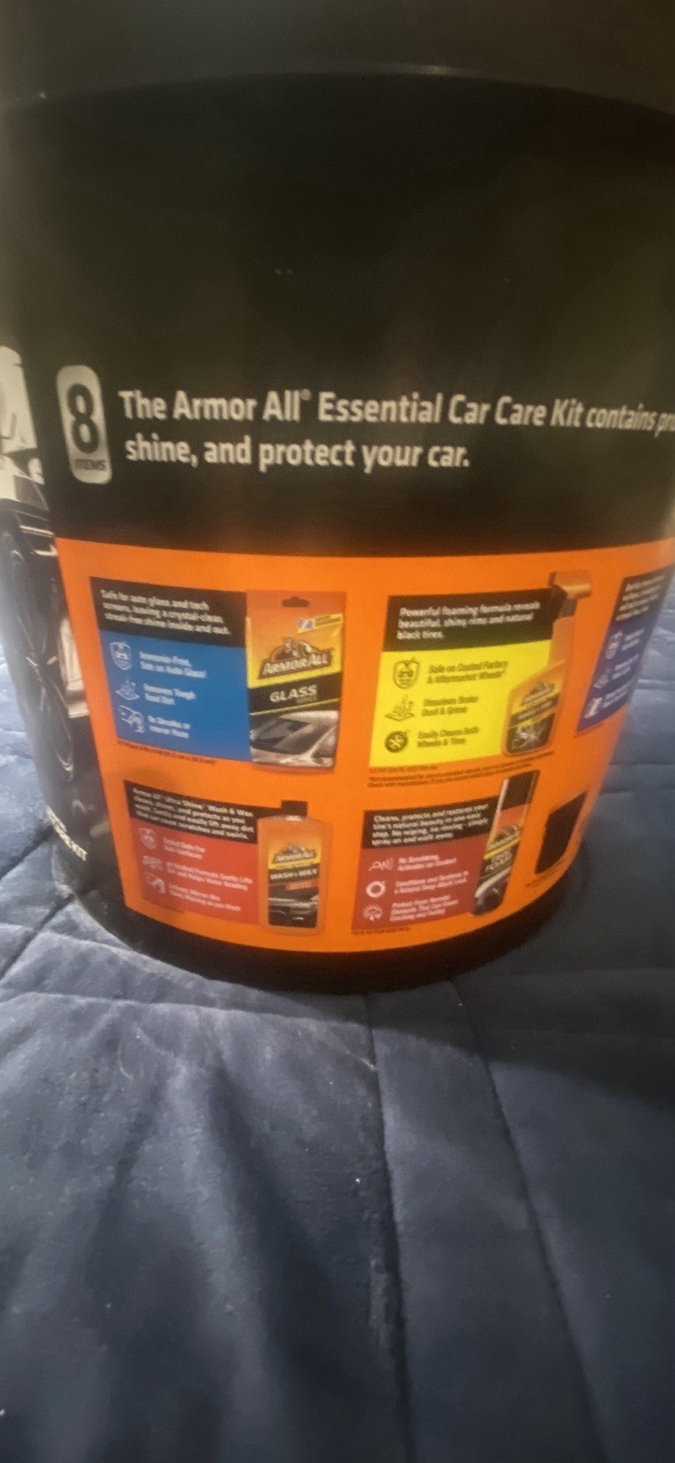 Armor All Car Cleaning Kit for Car Detailing, 8-Piece Set​ ~New in Bucket.
