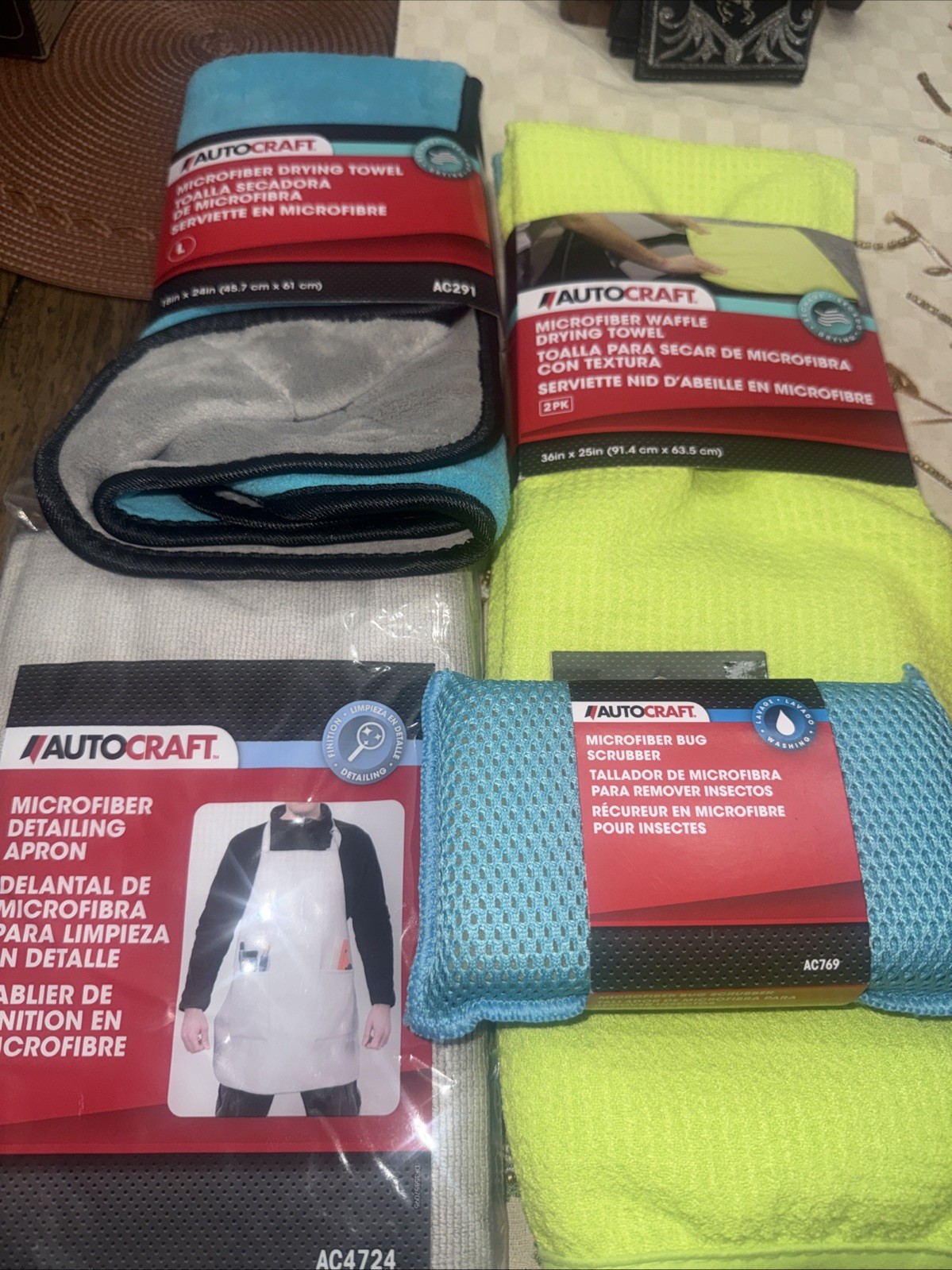 Auto Craft Bundle Combo Brand New Factory Sealed Car Wash Detailing Apron Too