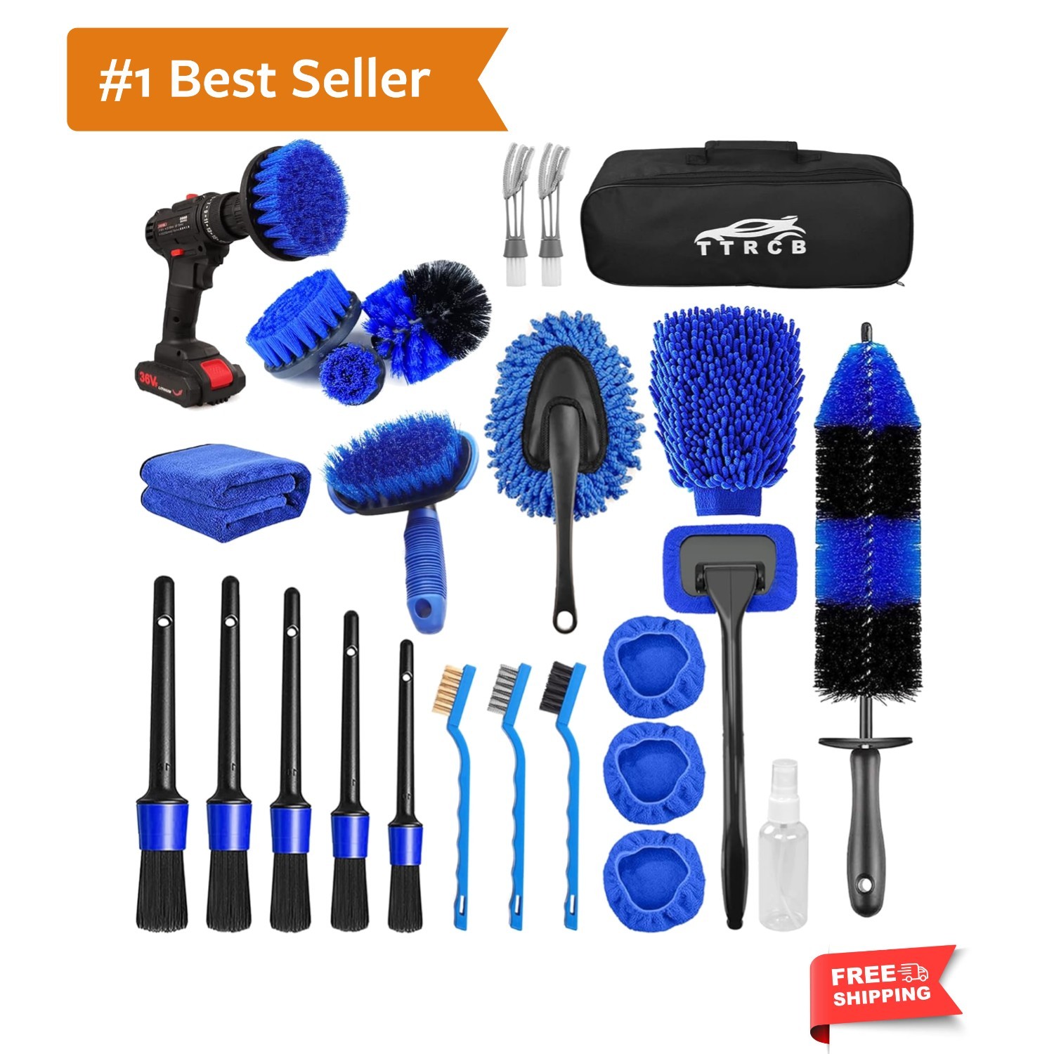 26Pcs Car Detailing , Car Detailing Kit, Car Detailing Brushes, Car Cleaning …