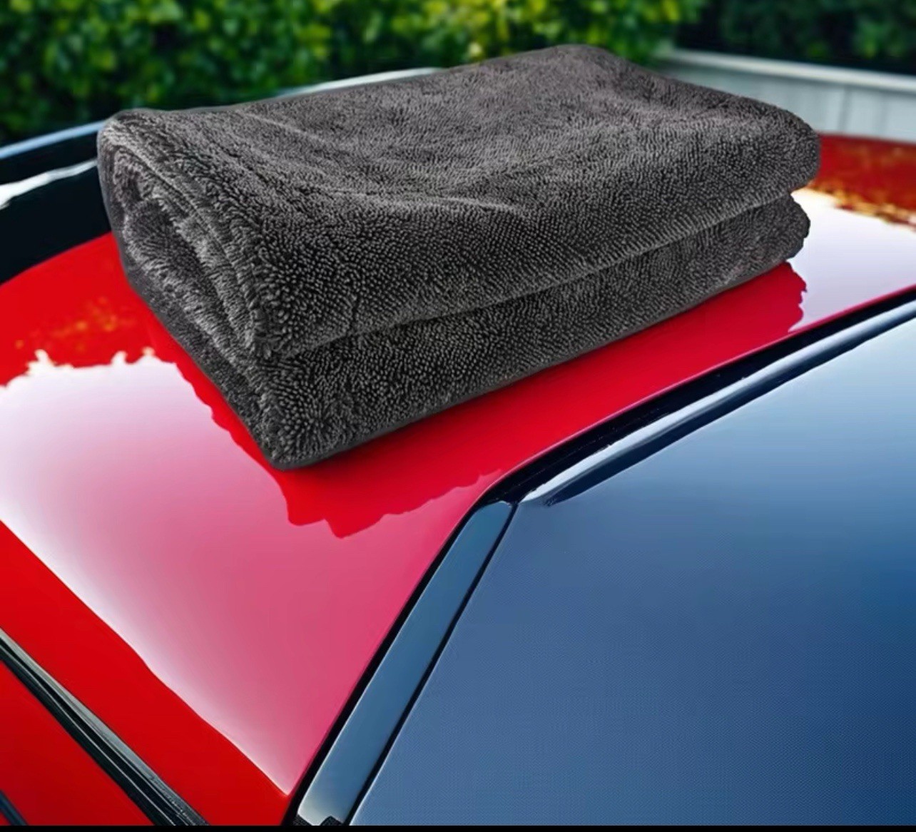 Grey Triple Twisted Loop Drying Towel – Car Care 1400