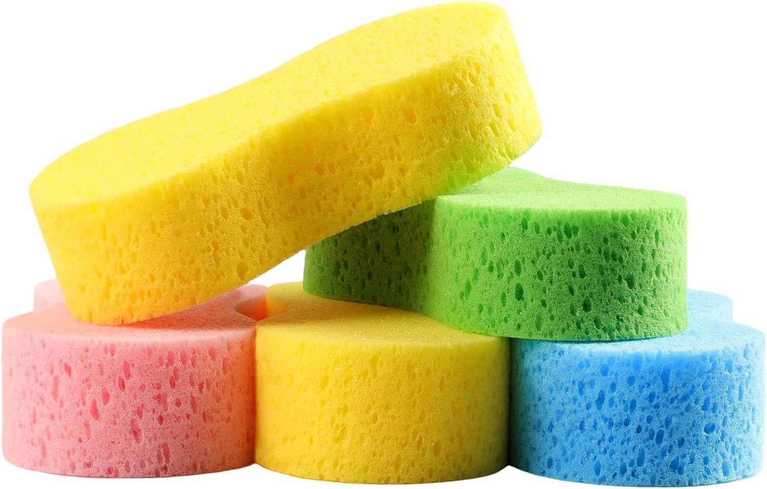 Vibrant 5-Pack Cleaning Sponges – 9.1″ x 4.3″, Perfect for All-Purpose Use