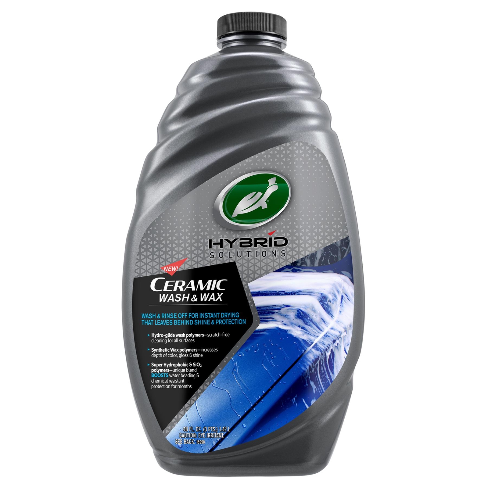 Turtle Wax Hybrid Solutions Ceramic Scratch-Free Hydrophobic Wash & Wax 48 Fl Oz