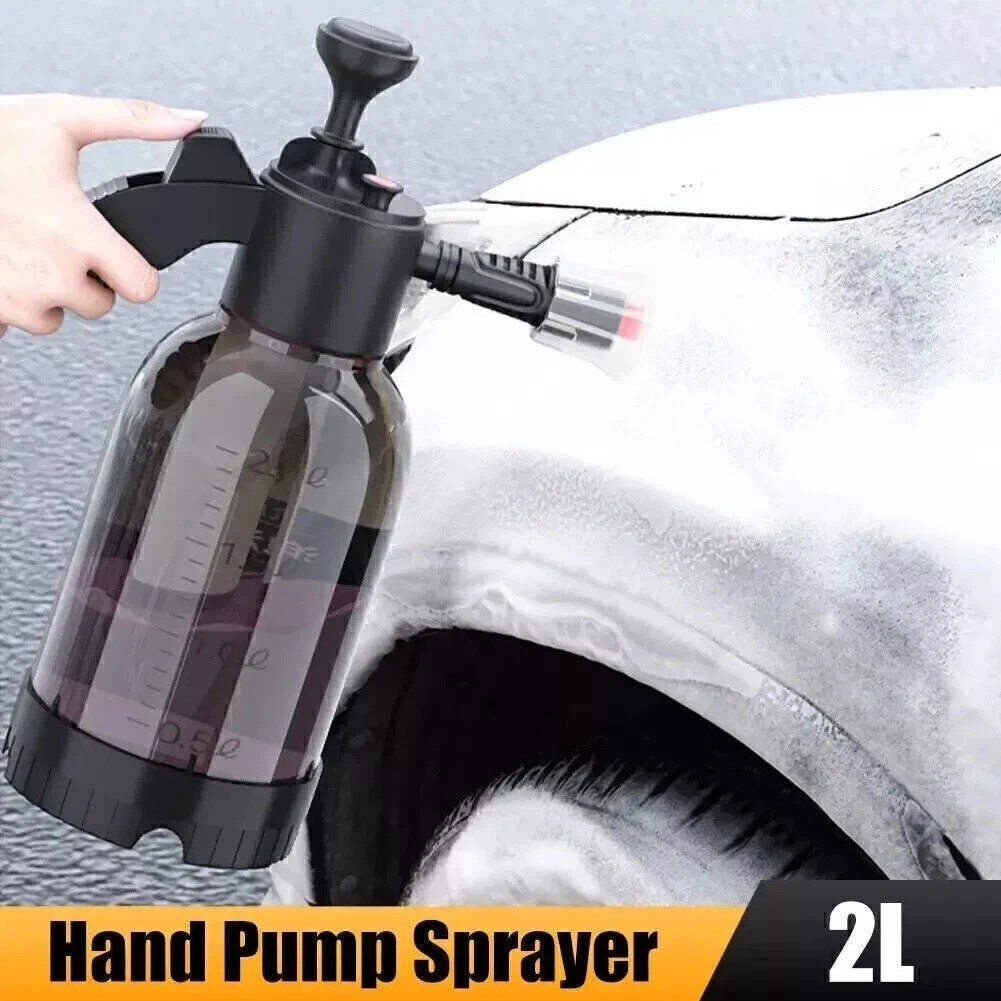 2L Car Wash Foam Sprayer Hand Held Pump Wash Spray Bottle Snow Foam Detailing UK