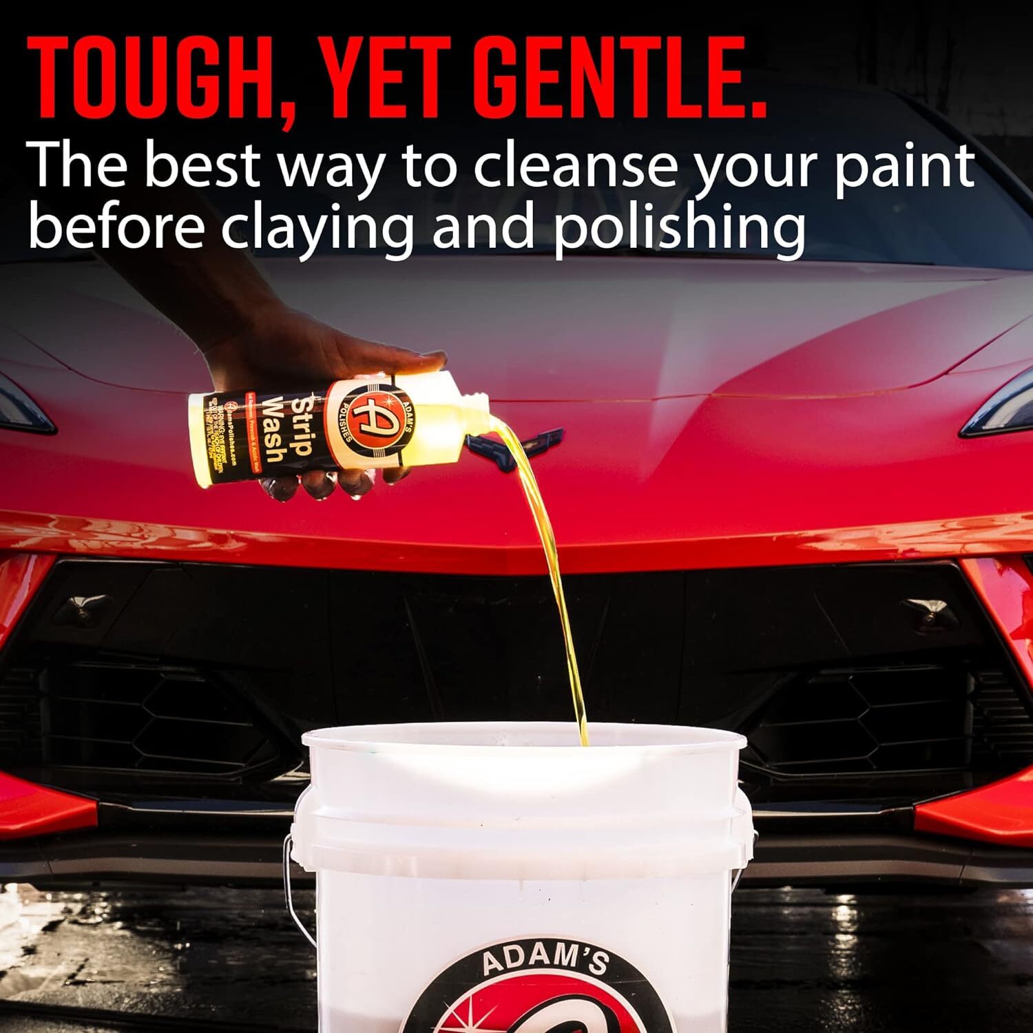 Adam’s Polishes Strip Car Wash Soap, Sealant & Wax Remover Shampoo Salt 16oz NEW