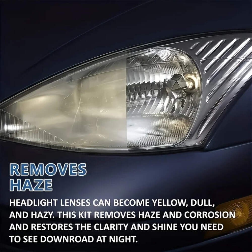 Car Headlight Restoration Polishing Headlamp Scratch Removal Cleaning Paste
