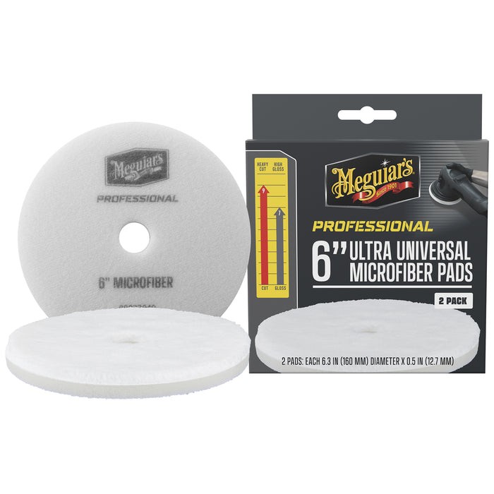 Meguiar’s 6″ Ultra Universal Microfiber Pads 2 Pack M6MFP2