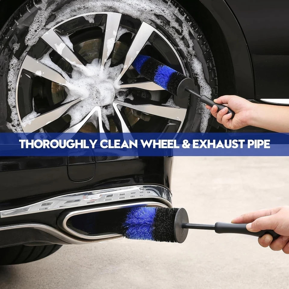 Car Detailing Kit Car Wash Supplies Brush Set Interior Exterior Wheels Cleaning