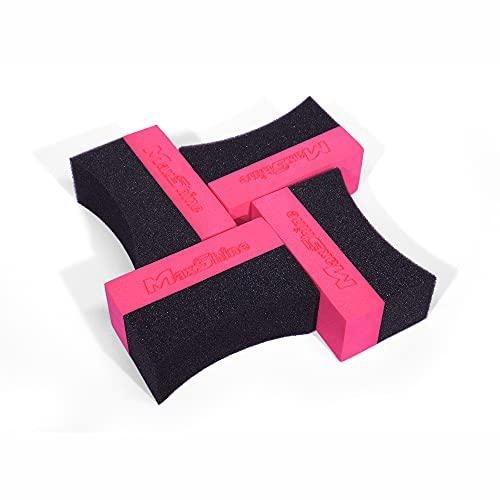 Maxshine Curved Foam Tire Dressing Applicator Waxing Sponge 4Pcs/Pack