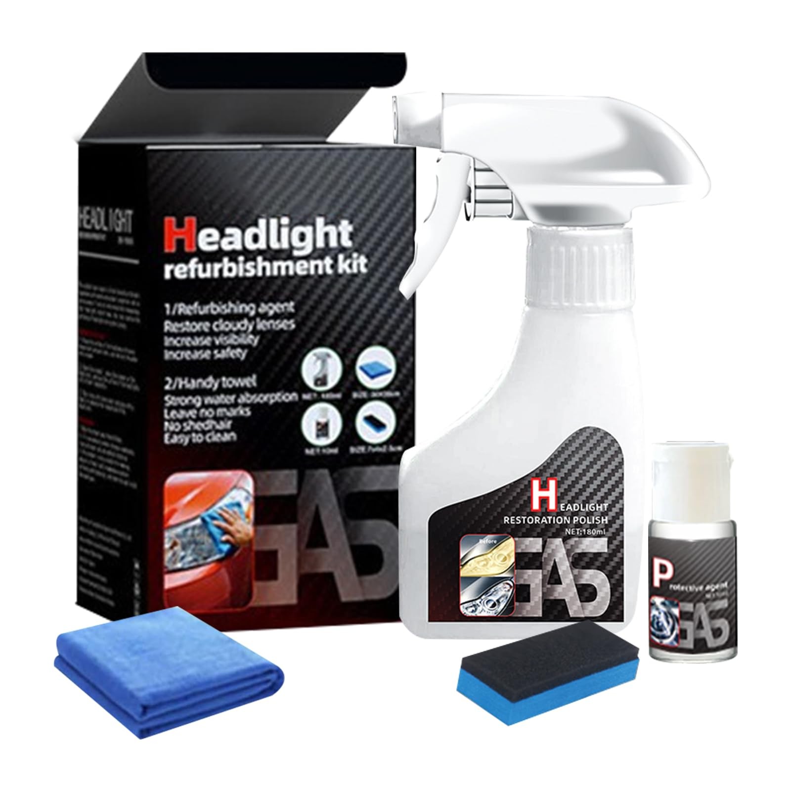 Automotive Headlamp Restoration Fluid Oxidized, 2025 Headlight Restoration…