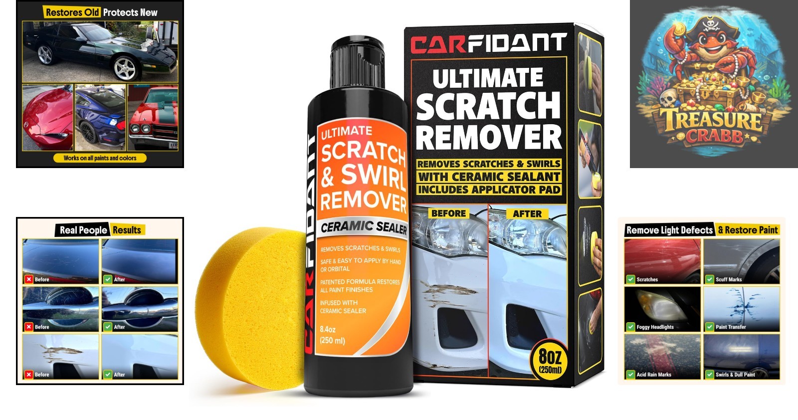 Scratch Repair and Swirl Remover – Car Paint Scratch Remover & Restorer Kit w…