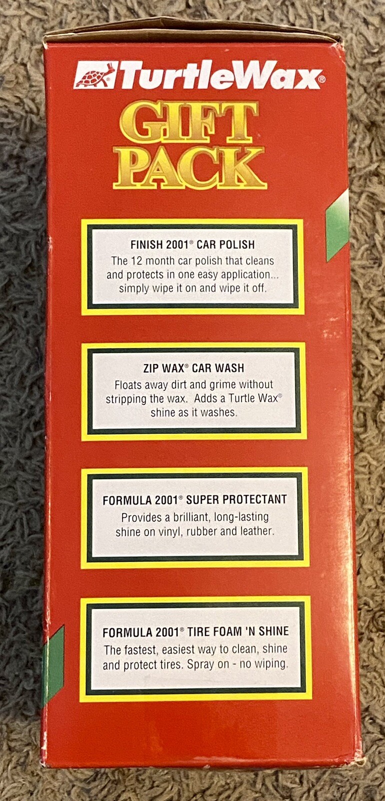 Vintage Turtle Wax Finish 2001 Gift Wax Car Care Kit Late 1990’s