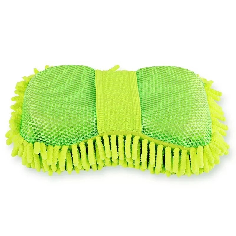 Microfiber Car Wash Sponge Cleaning Glove Towel Auto Detailing Accessories