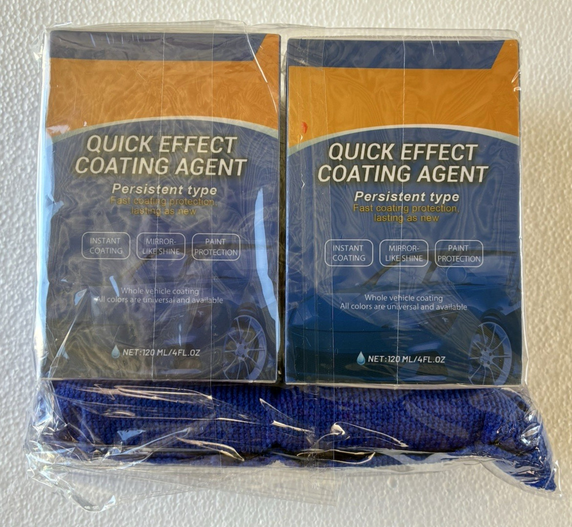 Quick Effect Car Coating Spray 2 Pack Waterless Wash Polish Paint Protection