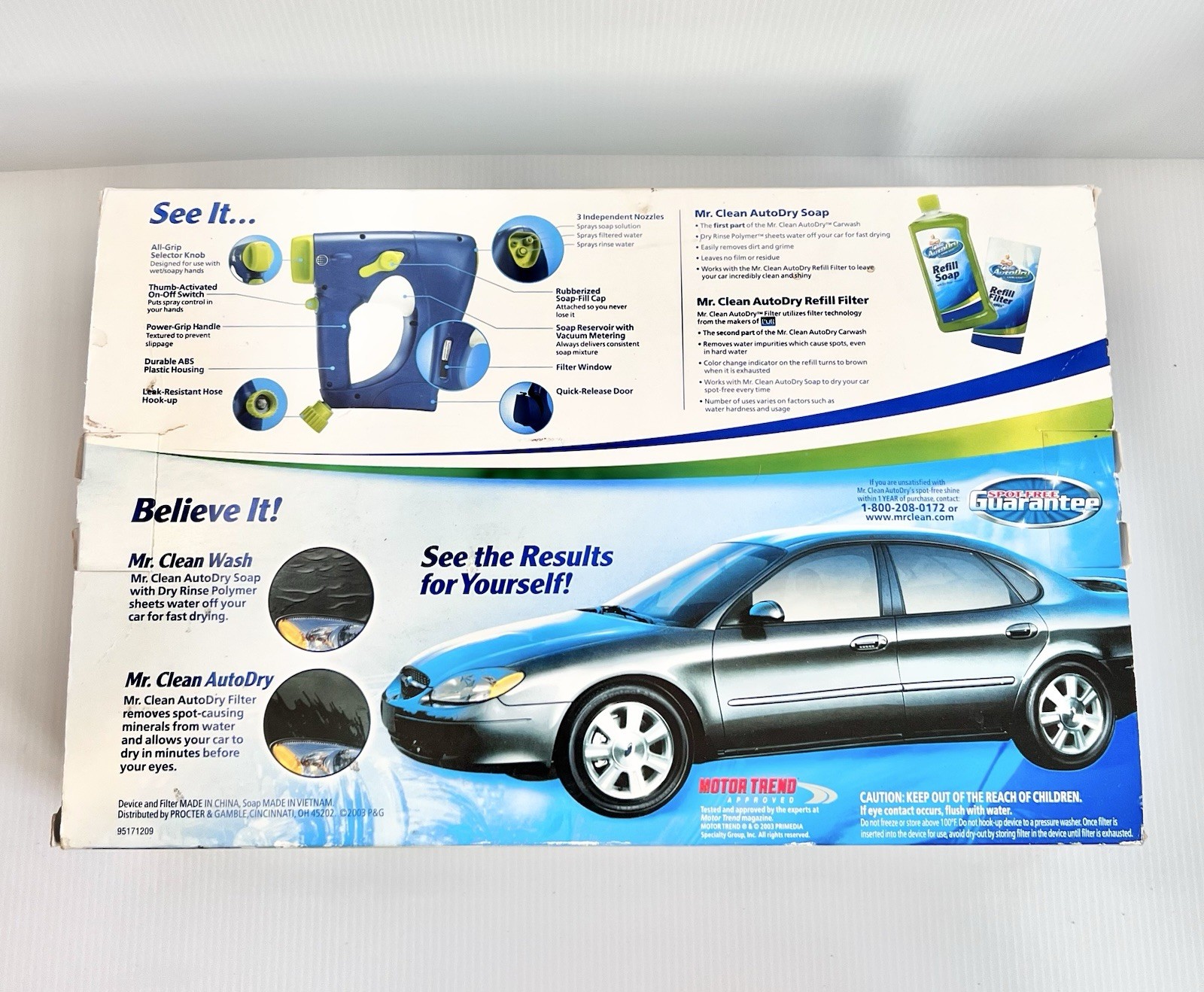 VALUE PACK New Mr. Clean Auto Dry Car Wash Spray Starter Soap Kit EXTRA BIG SIZE