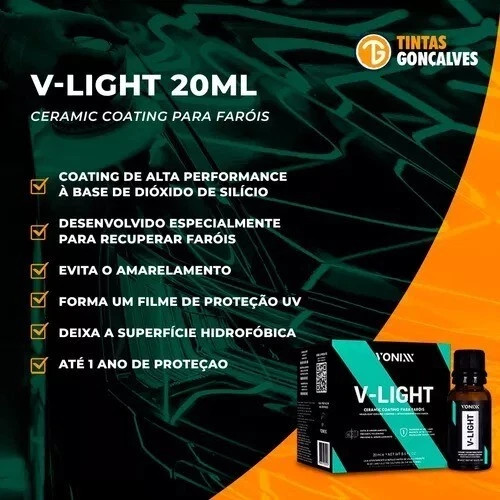 Kit 2x Vonixx V-Light Headlight Ceramic Coating | 20ml
