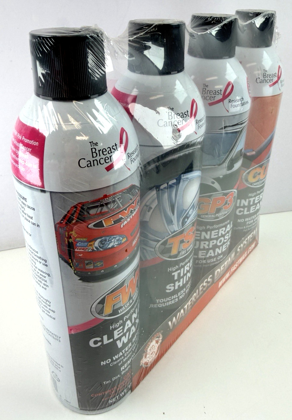 Car Wax RGS LABS FASTWAX Waterless Detail System 7 Pack FW1, TS2, GP3, CU4 Wax