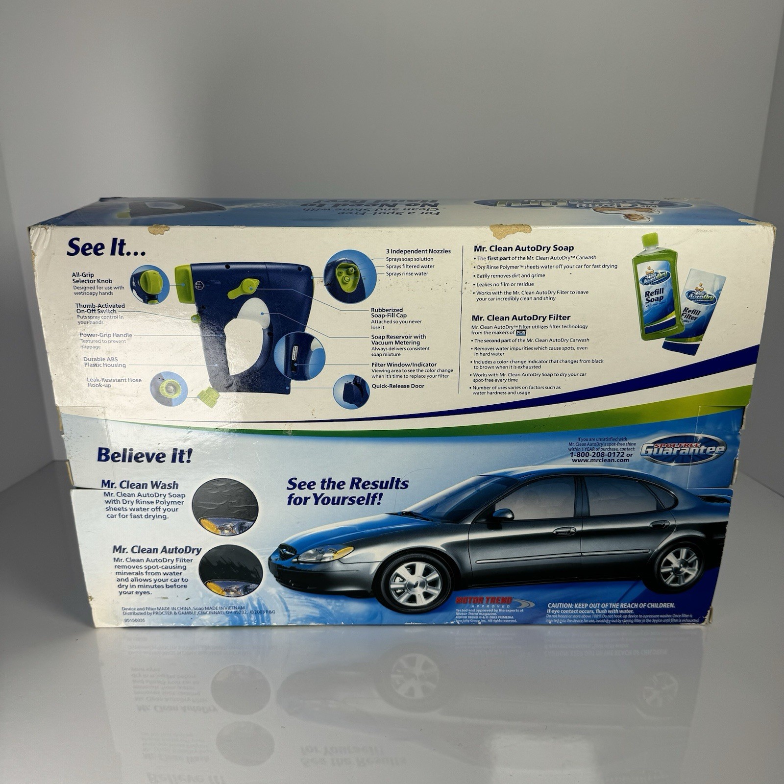 Mr Clean Auto Dry Car Wash Spray System w/ Soap Starter Filter Touchless Kit NOS