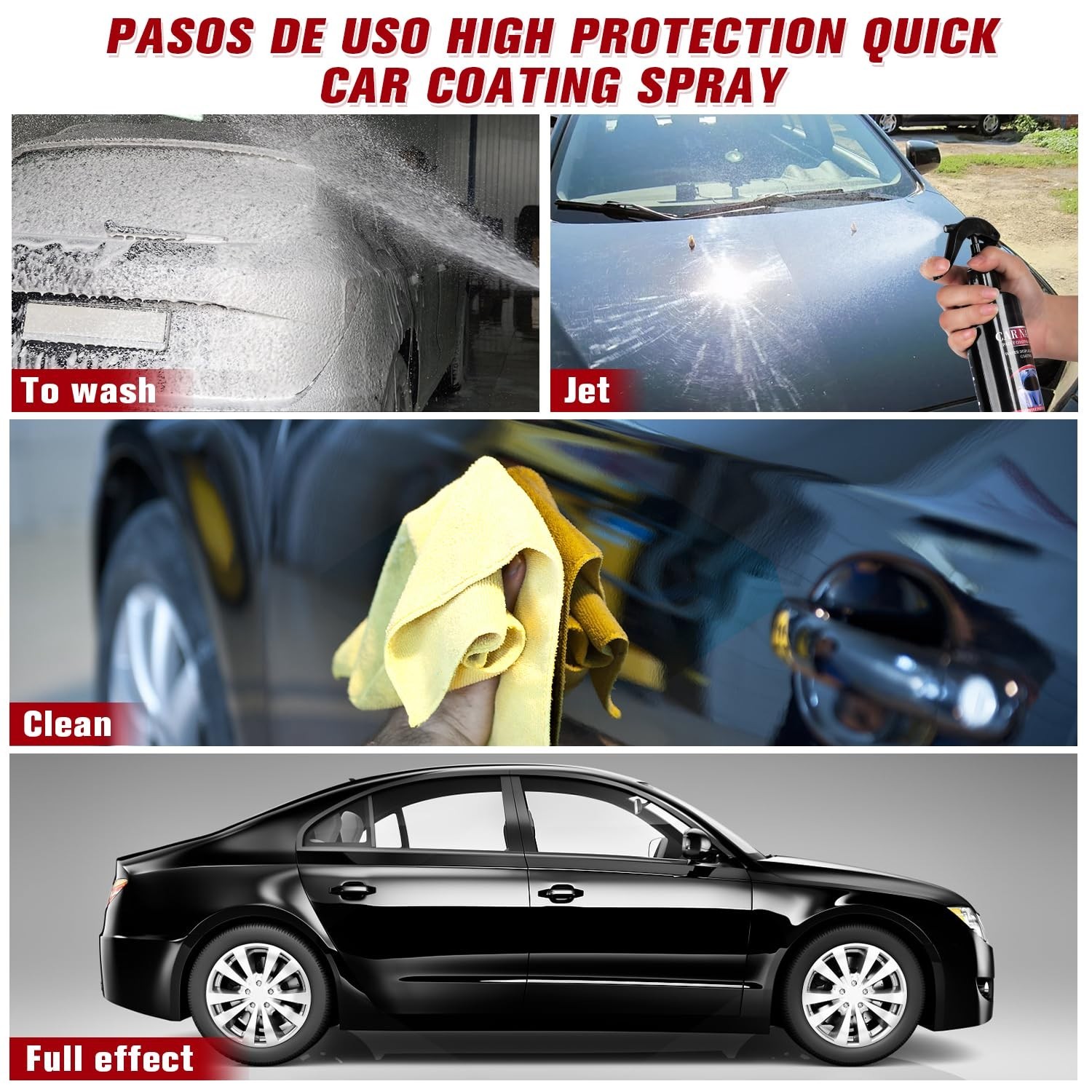 Water Displacement Nano Coating 2PCS Set – Fast Scratch Repair for Vehicle Shine