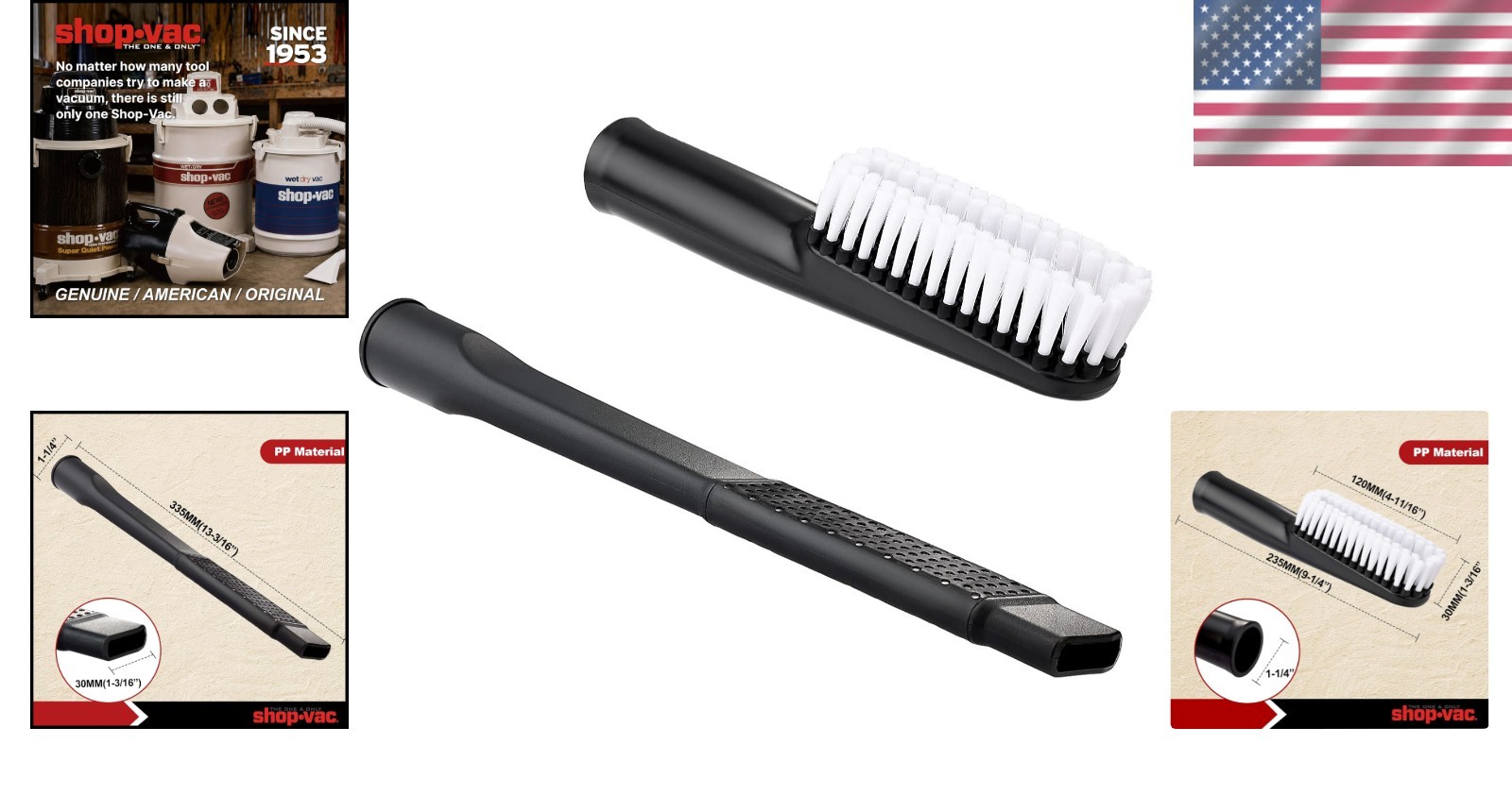 Versatile 2PC Car Cleaning Set: Crevice Tool & Soft Auto Brush for Every Surface