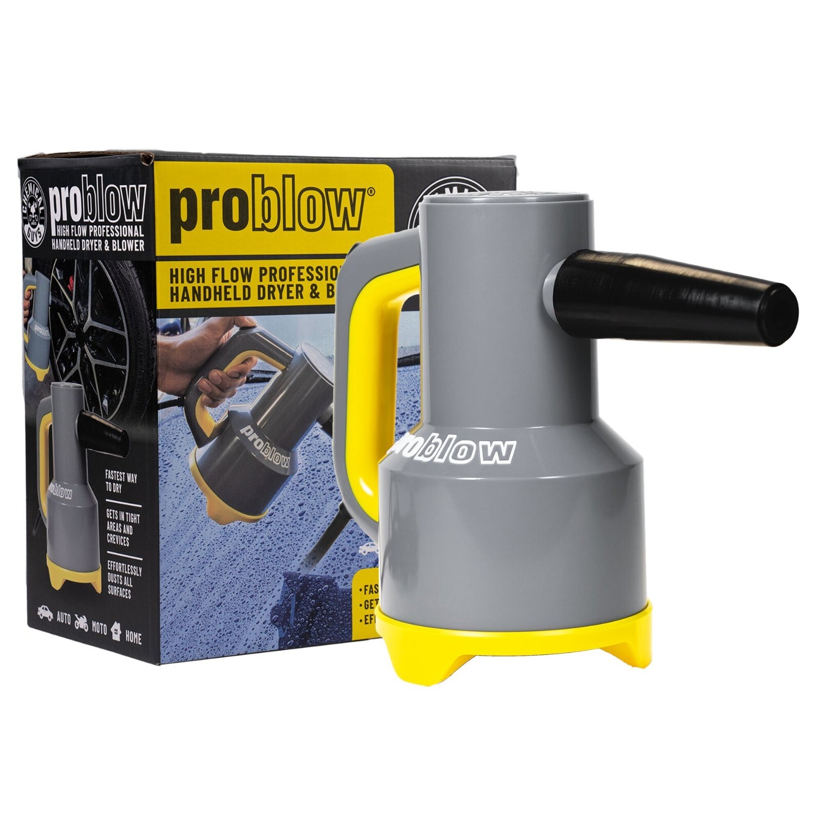 ChemicalGuys ProBlow Handheld Car Dryer & Blower 1000W Car Accesories, Car Wash
