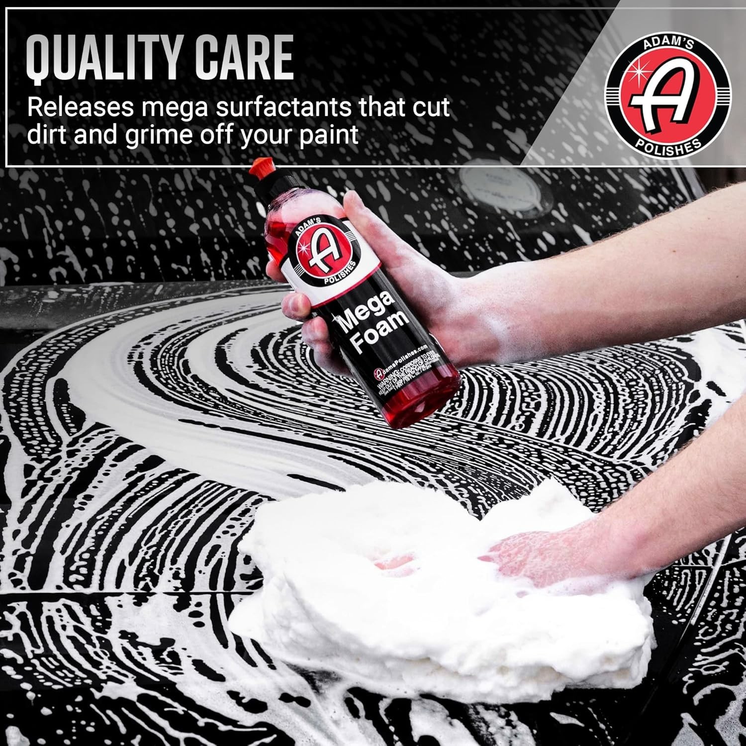 Adam’s Mega Foam 16oz – pH Neutral Car Soap For Car Washing, Concentated For …