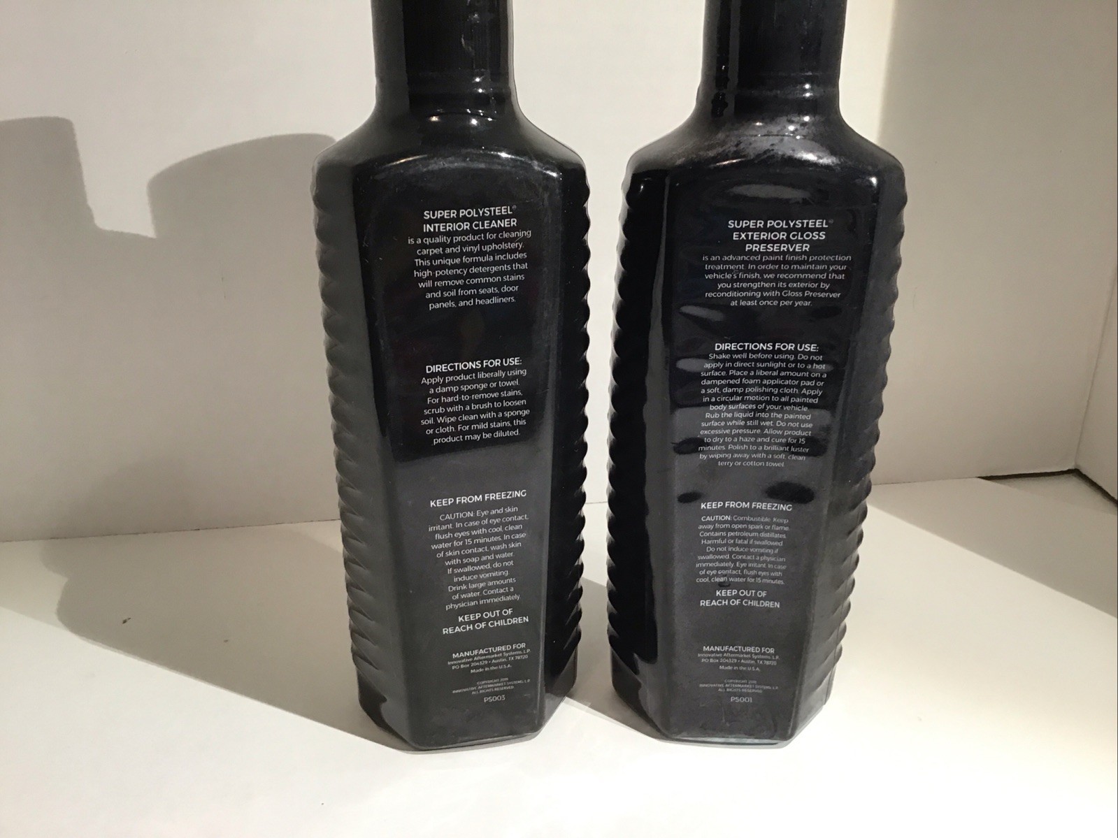 Super Polysteel Advanced Formula System Car Interior & Exterior Cleaner Set Of 2