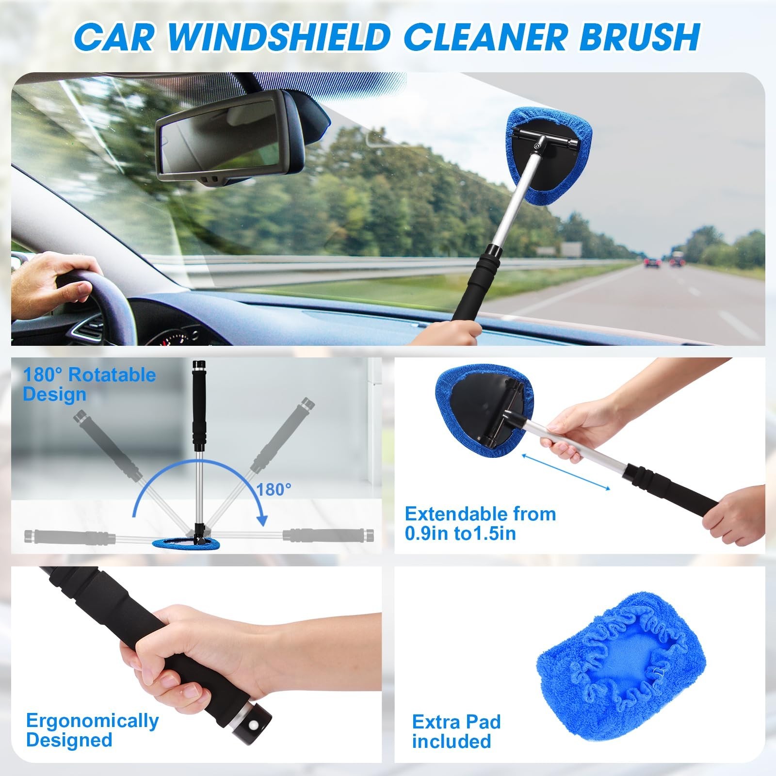 25PCS Car Cleaning & Detailing Kit with Vacuum, Windshield Cleaner & Gel – Auto