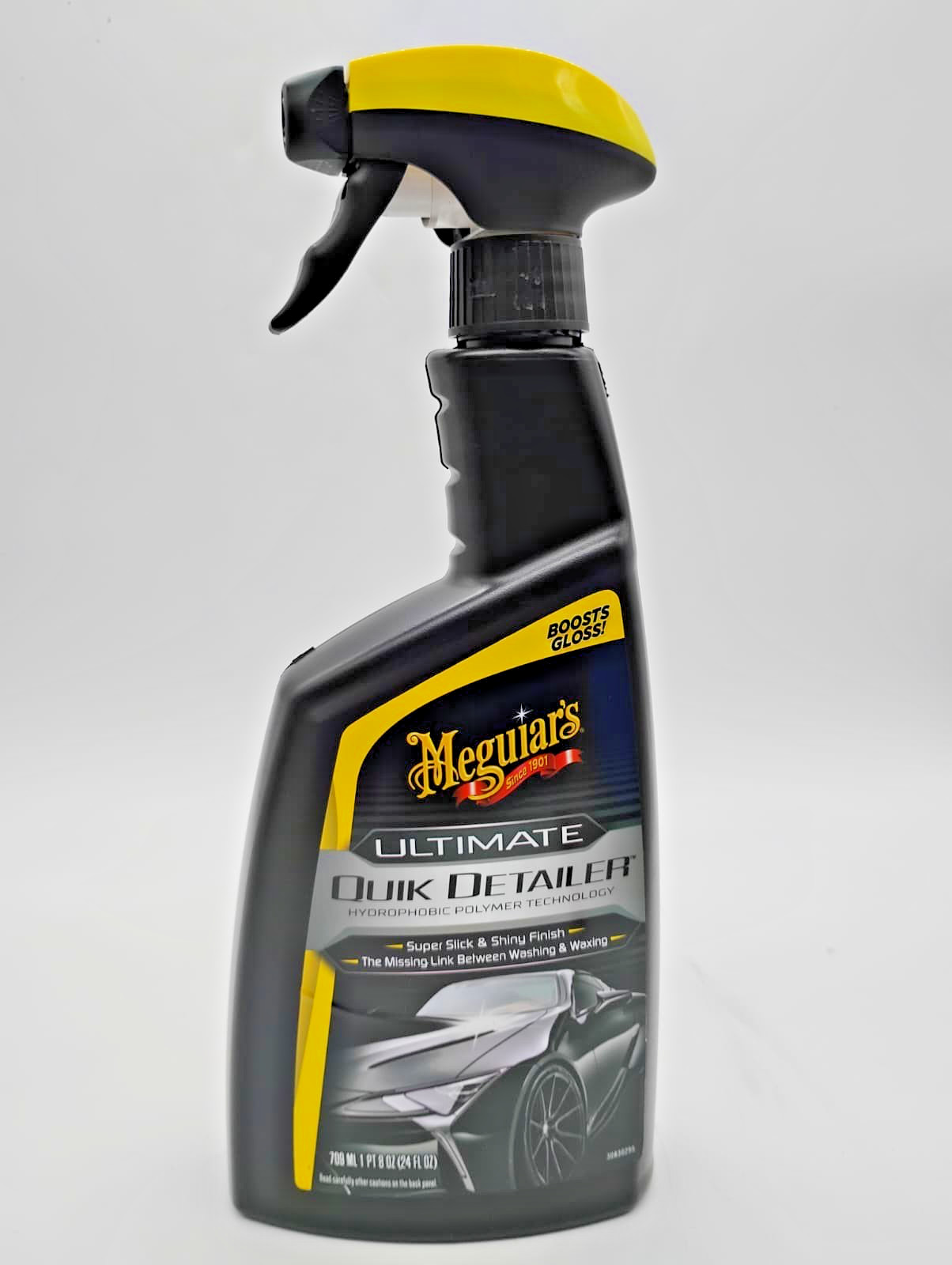 MEGUIAR’S Ultimate Quik Detailer 24 Oz Hydrophobic Polymer Car Gloss Spray