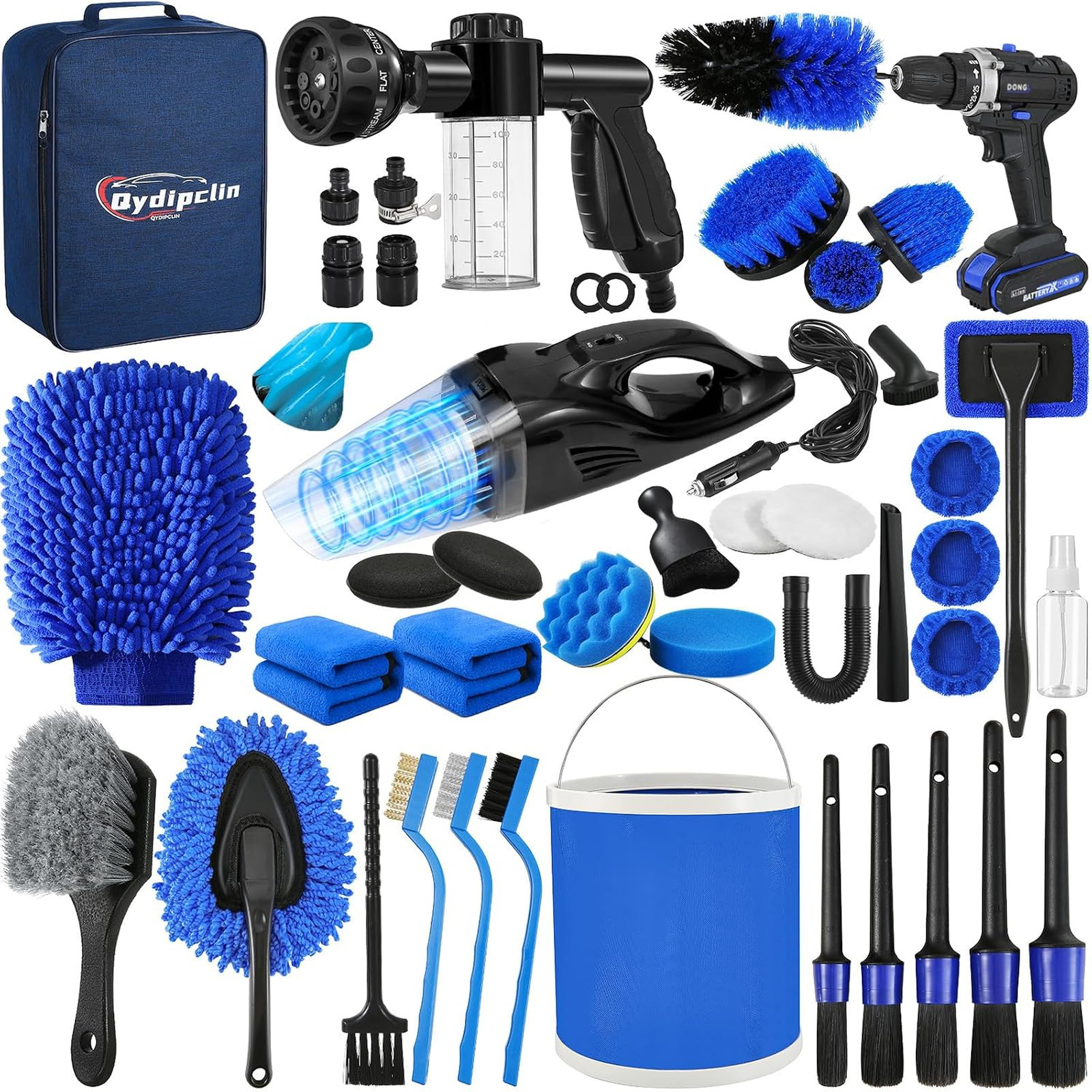 Car Detailing Kit with Brushes and Accessories, Professional Car Care Supplies