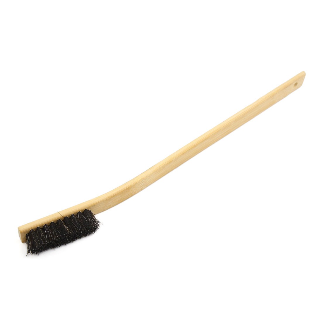 Wooden Curved Long Handle Bar Brush Washing Cleaning Tool for Car Vehicle