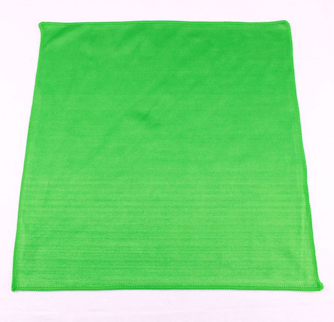 1 Lint Free Green Microfiber Auto Home Glass Window Mirror Cloth Towel 16″ x 16″