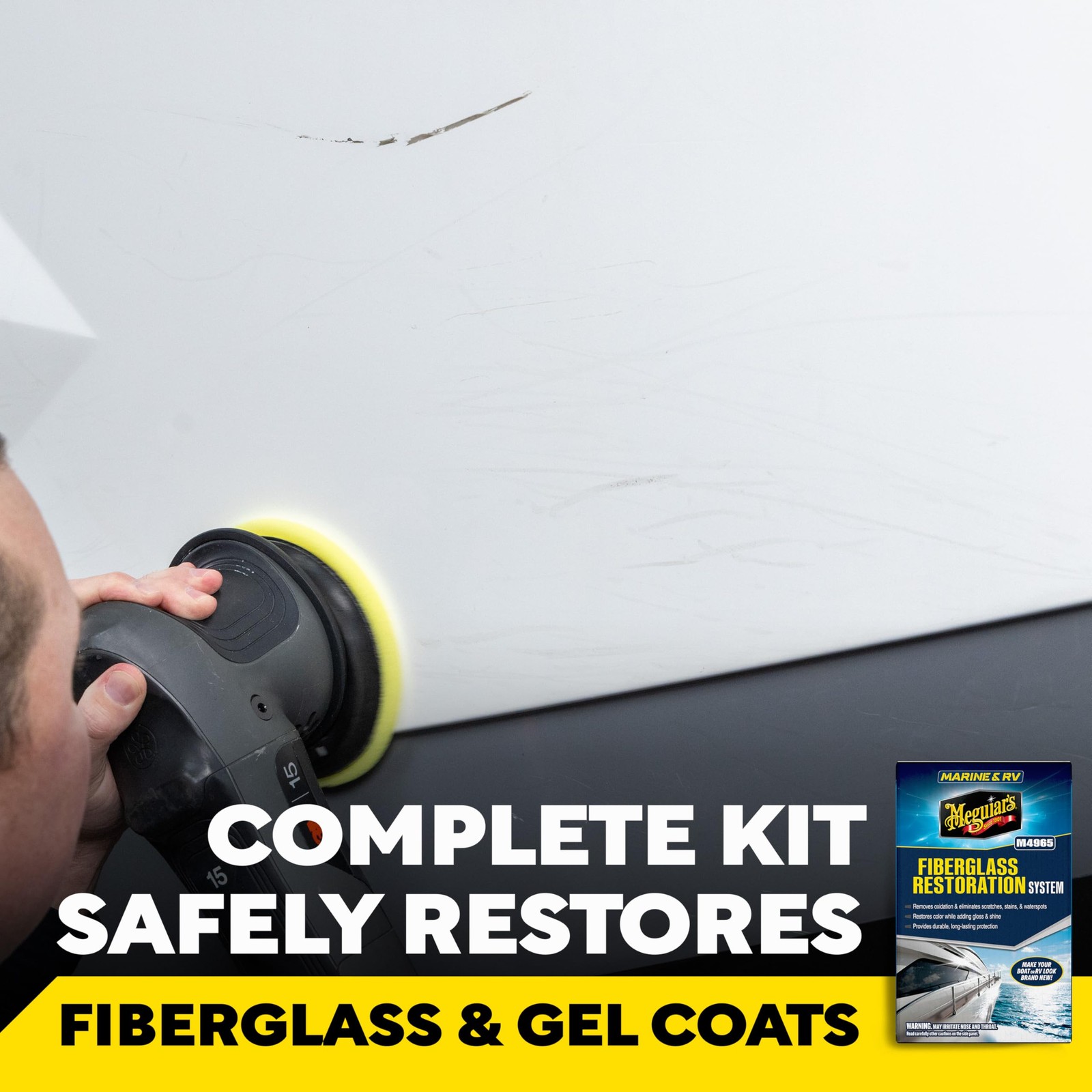Meguiar’s M4965 Marine/RV Fiberglass Restoration 1 Count (Pack of 1), Factory