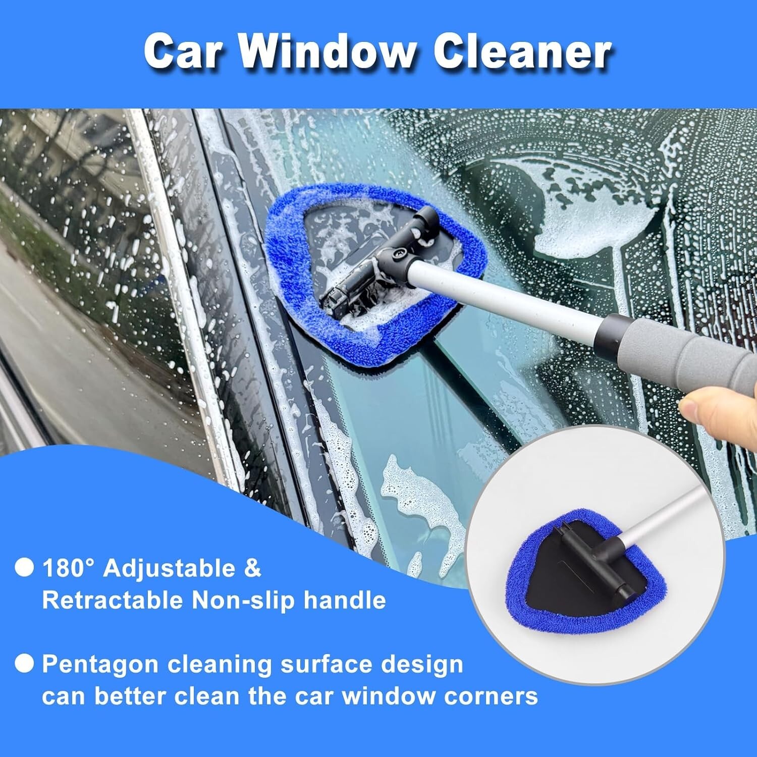 Car Detailing Kit Interior Cleaner, Car Interior Cleaning Kit with Handheld Car