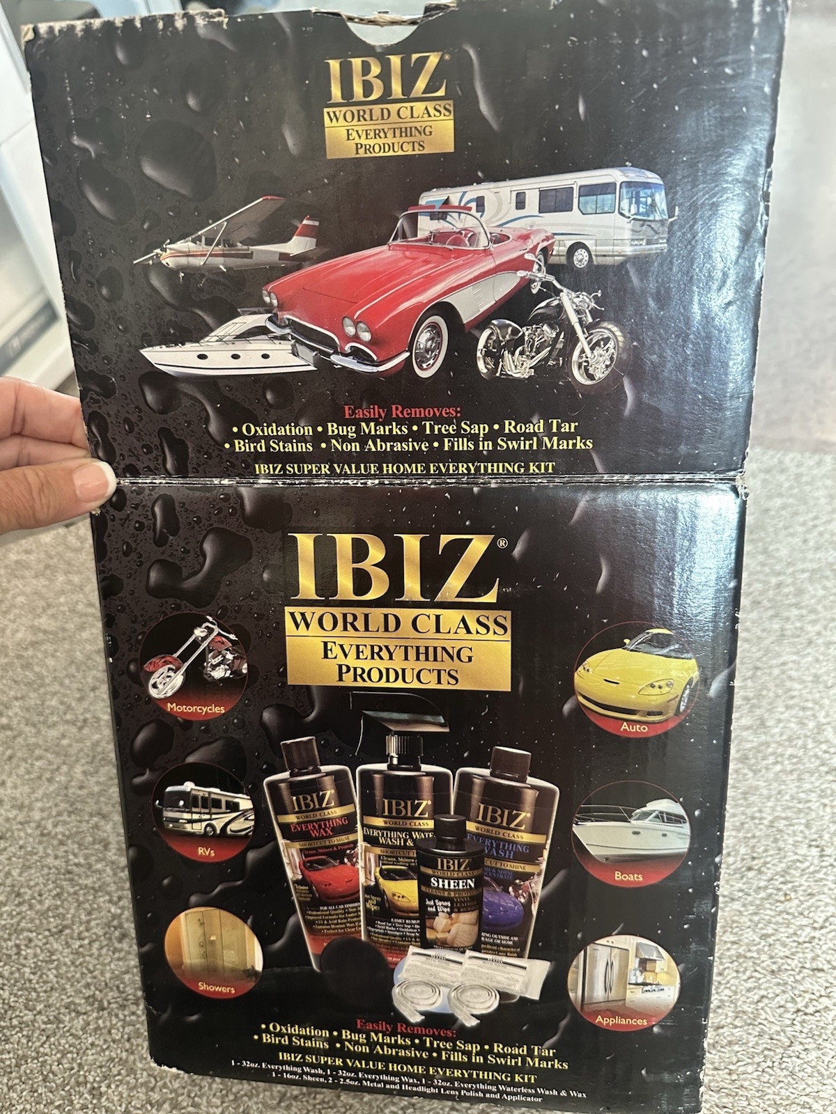 IBIZ World Class Home Everything Products Kit Wash Wax Waterless Wash Wax Kit