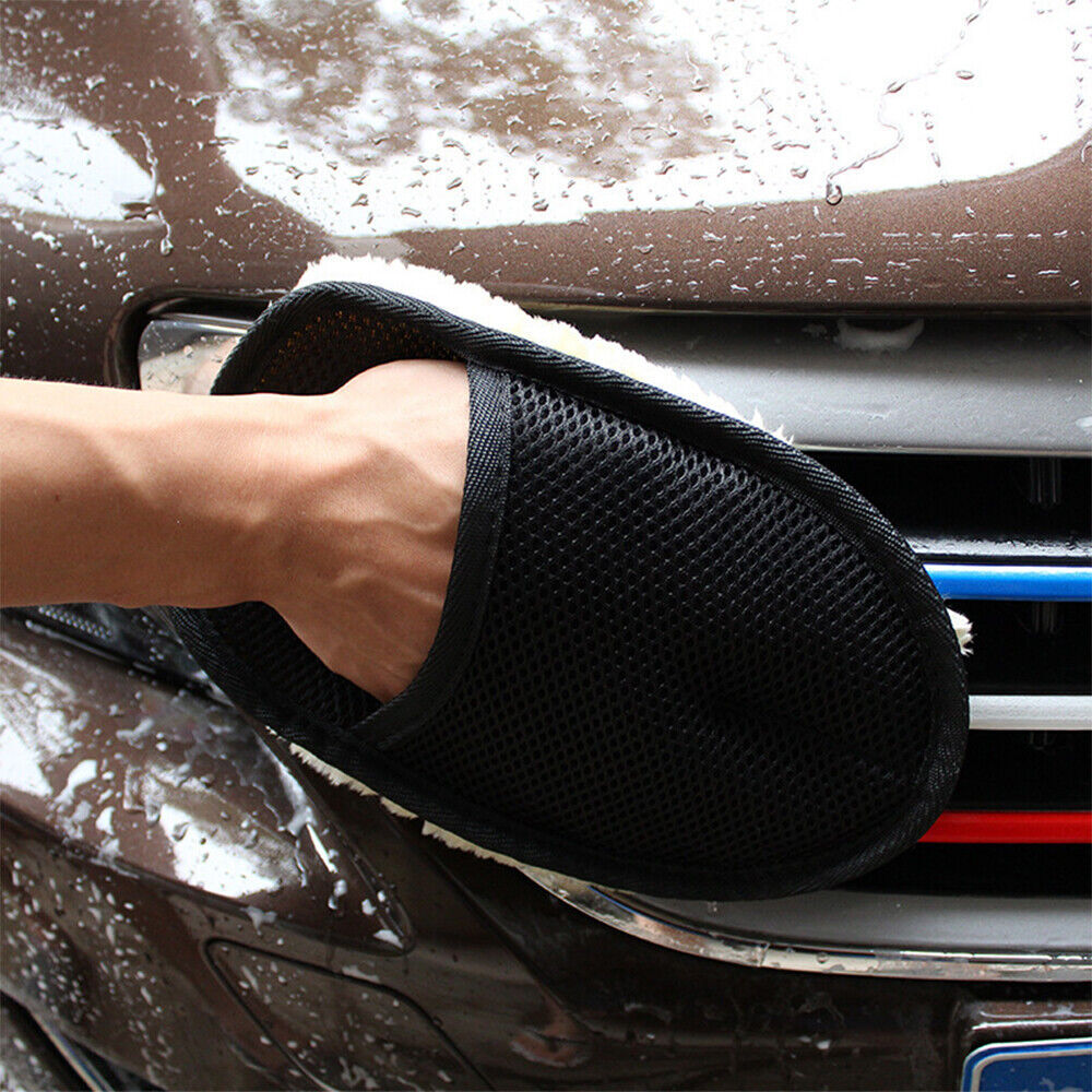 Styling Wool Soft Car Washing Gloves Cleaning Brush Motorcycle Washer Products