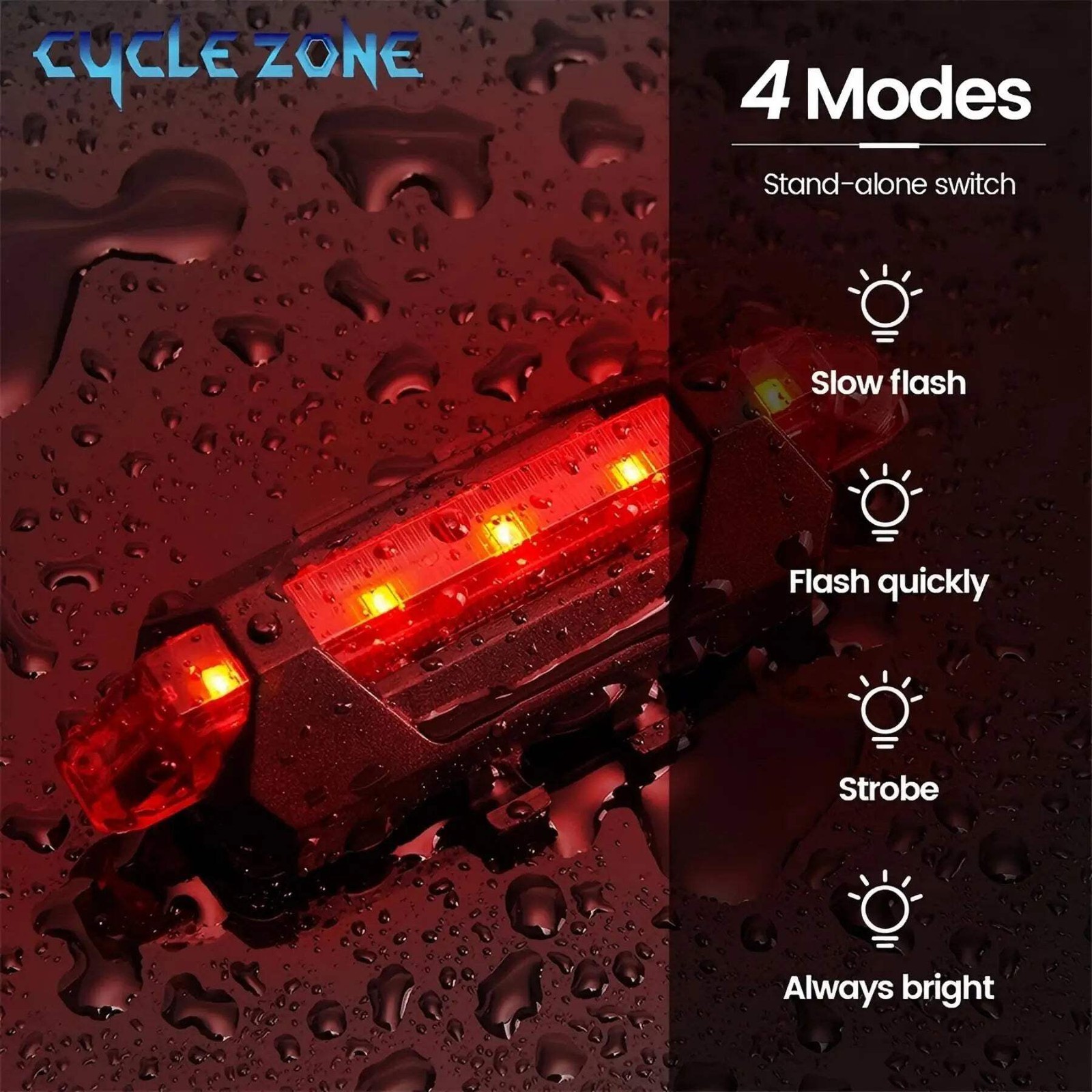 Bike Light Set Front with Taillight LED Rechargeable Bicycle Lights 3