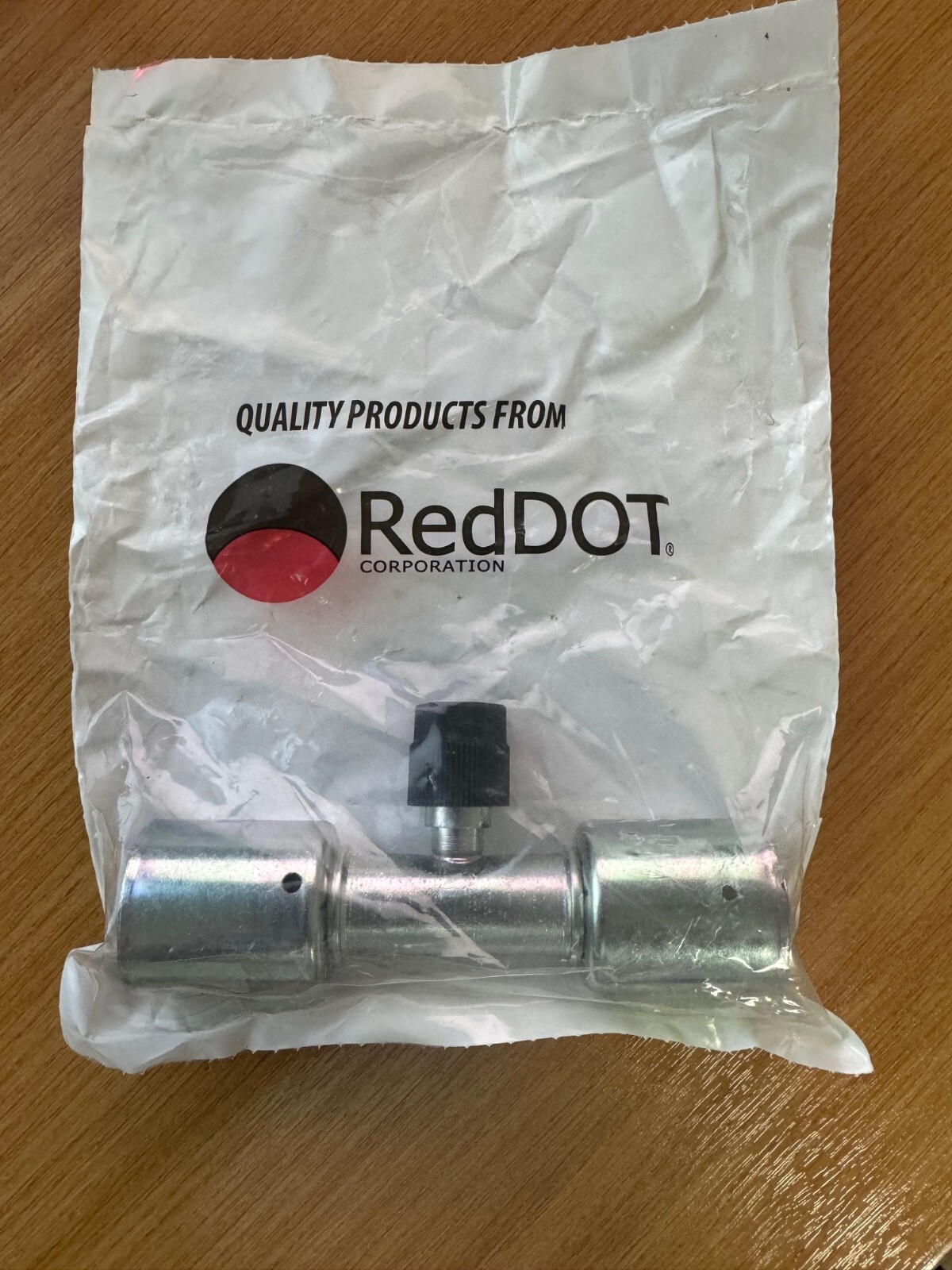 Red Dot #12 A/C Straight Splicer Steel Fitting 134A 70R2072S RD-5-7075-0P